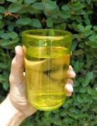 Solid Yellow 14 oz Drinking Glasses (set of 6)